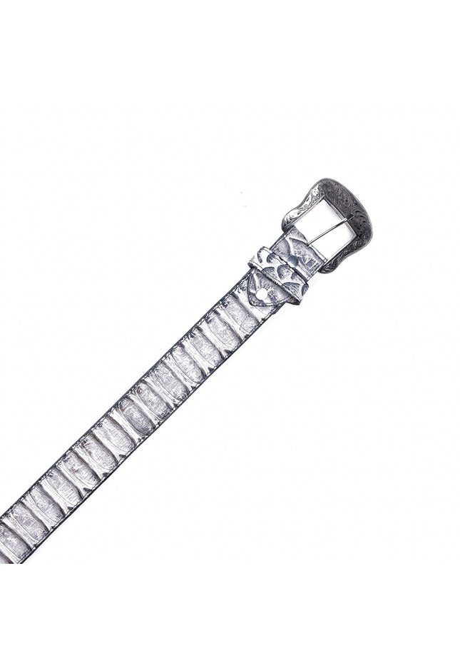 TANNER MARK BELT Natural Pyhton Print - Rancho Sementalvariable