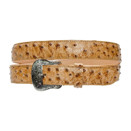 TANNER MARK BELT Orix Ostrich Print - Rancho Sementalvariable