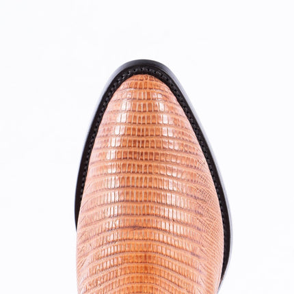 TANNER MARK EXOTIC LEATHER Lizard MD Brandy Cowboy Boots - Rancho Sementalvariable