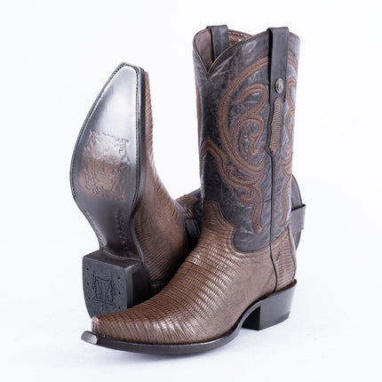TANNER MARK EXOTIC LEATHER Lizard MD KT Cowboy Boots Snip Toe - Rancho Sementalvariable