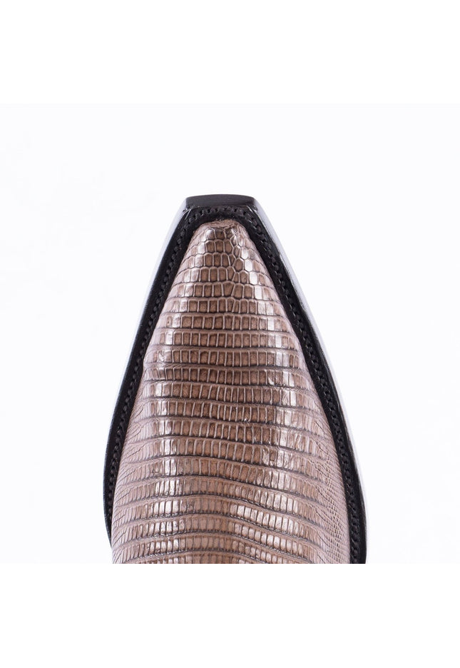 TANNER MARK EXOTIC LEATHER Lizard MD KT Cowboy Boots Snip Toe - Rancho Sementalvariable