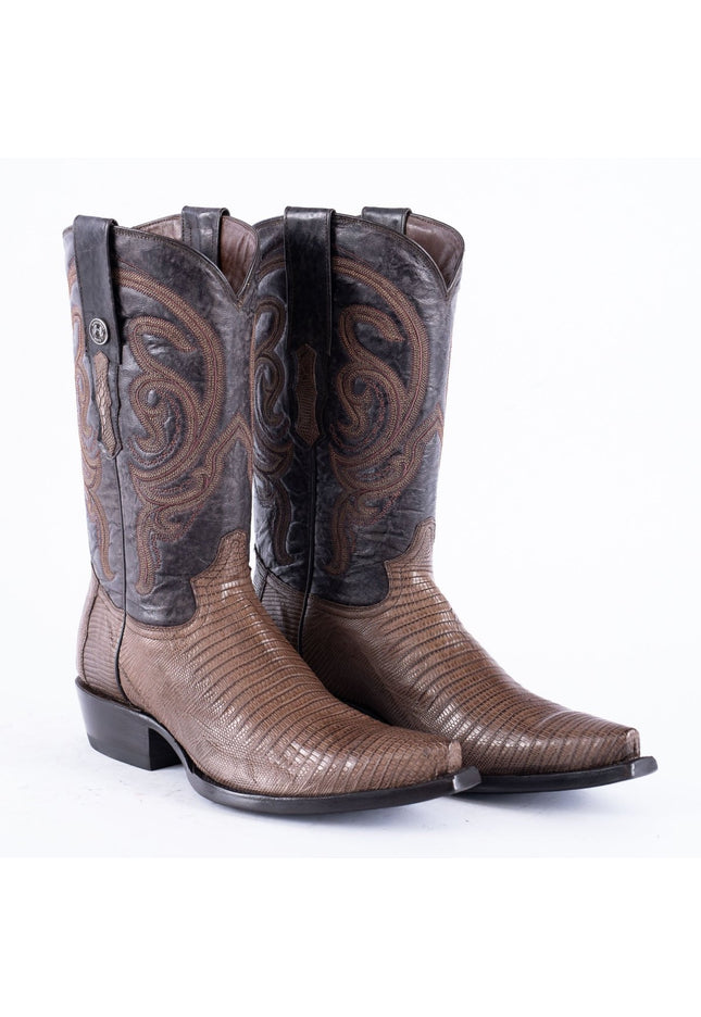 TANNER MARK EXOTIC LEATHER Lizard MD KT Cowboy Boots Snip Toe - Rancho Sementalvariable