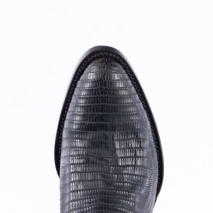 TANNER MARK EXOTIC LEATHER Lizard Oiled Nicotine Cowboy Boots Round Toe - Rancho Sementalvariable