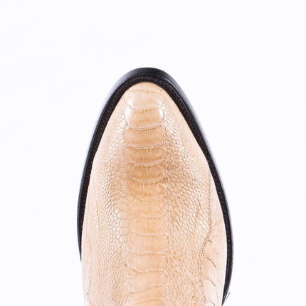 TANNER MARK EXOTIC LEATHER Ostrich Leg MD Antique Cowboy Boots - Rancho Sementalvariable