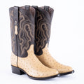 TANNER MARK EXOTIC LEATHER Ostrich Orix Cowboy Boots Round Toe - Rancho Sementalvariable