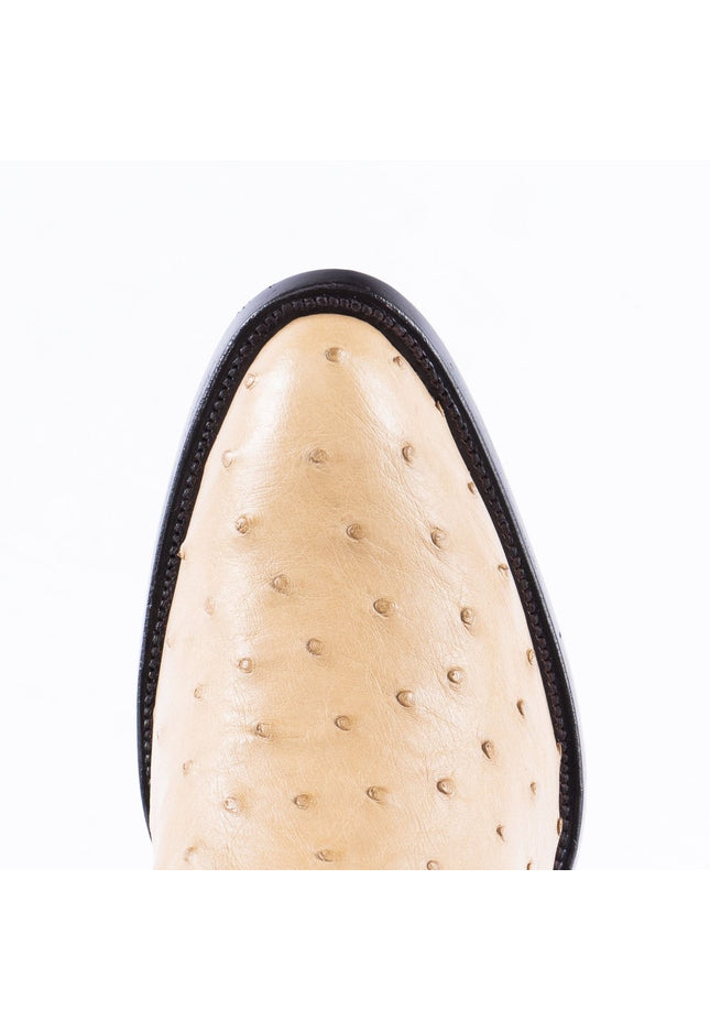 TANNER MARK EXOTIC LEATHER Ostrich Orix Cowboy Boots Round Toe - Rancho Sementalvariable