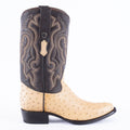 TANNER MARK EXOTIC LEATHER Ostrich Orix Cowboy Boots Round Toe - Rancho Sementalvariable