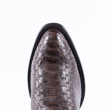 TANNER MARK EXOTIC LEATHER Python MD KT Cowboy Boots Round Toe - Rancho Sementalvariable