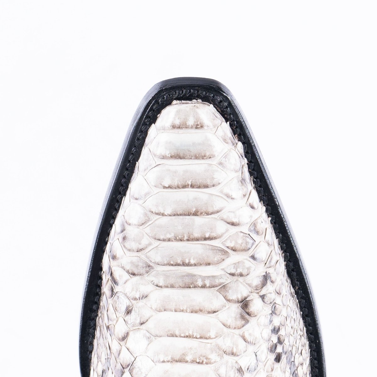 TANNER MARK EXOTIC LEATHER Python Natural Cowboy Boots Snip Toe