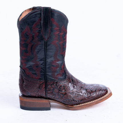 TANNER MARK KIDS Hand Tool Print Red Cowboy Boots - Rancho Sementalvariable