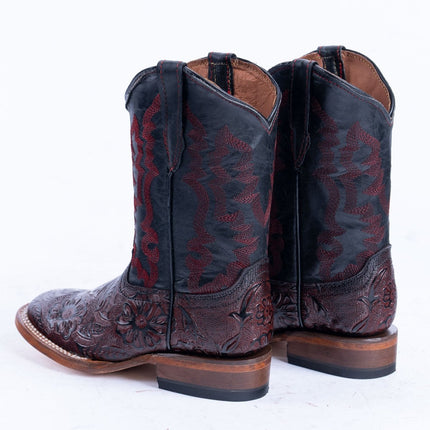 TANNER MARK KIDS Hand Tool Print Red Cowboy Boots - Rancho Sementalvariable