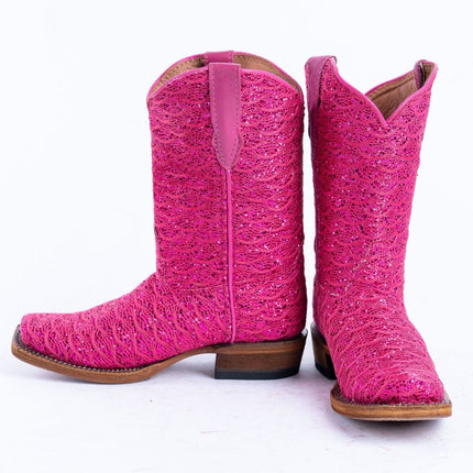 TANNER MARK KIDS Shimmer Fucsia Cowgirl Boots - Rancho Sementalvariable