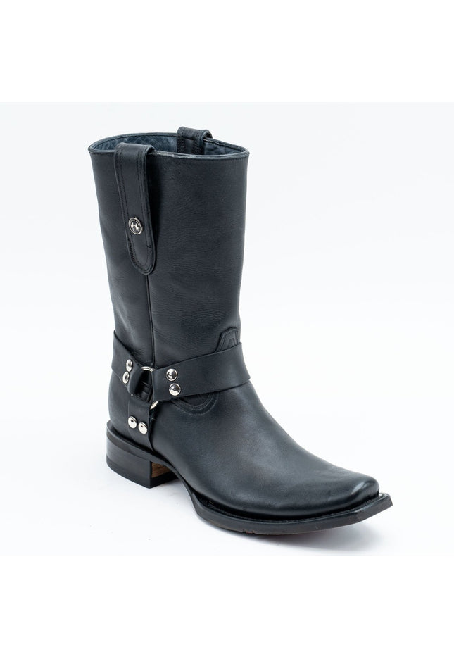 TANNER MARK MEN'S Biker Black Cowboy Boots - Rancho Sementalvariable