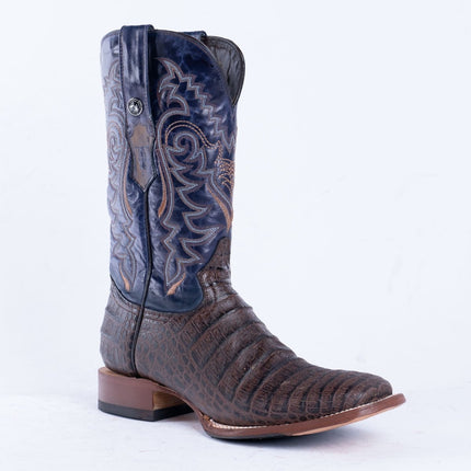 TANNER MARK MEN'S Caiman Belly Brown Western Boots Whit Hybrid Sole - Rancho Sementalvariable