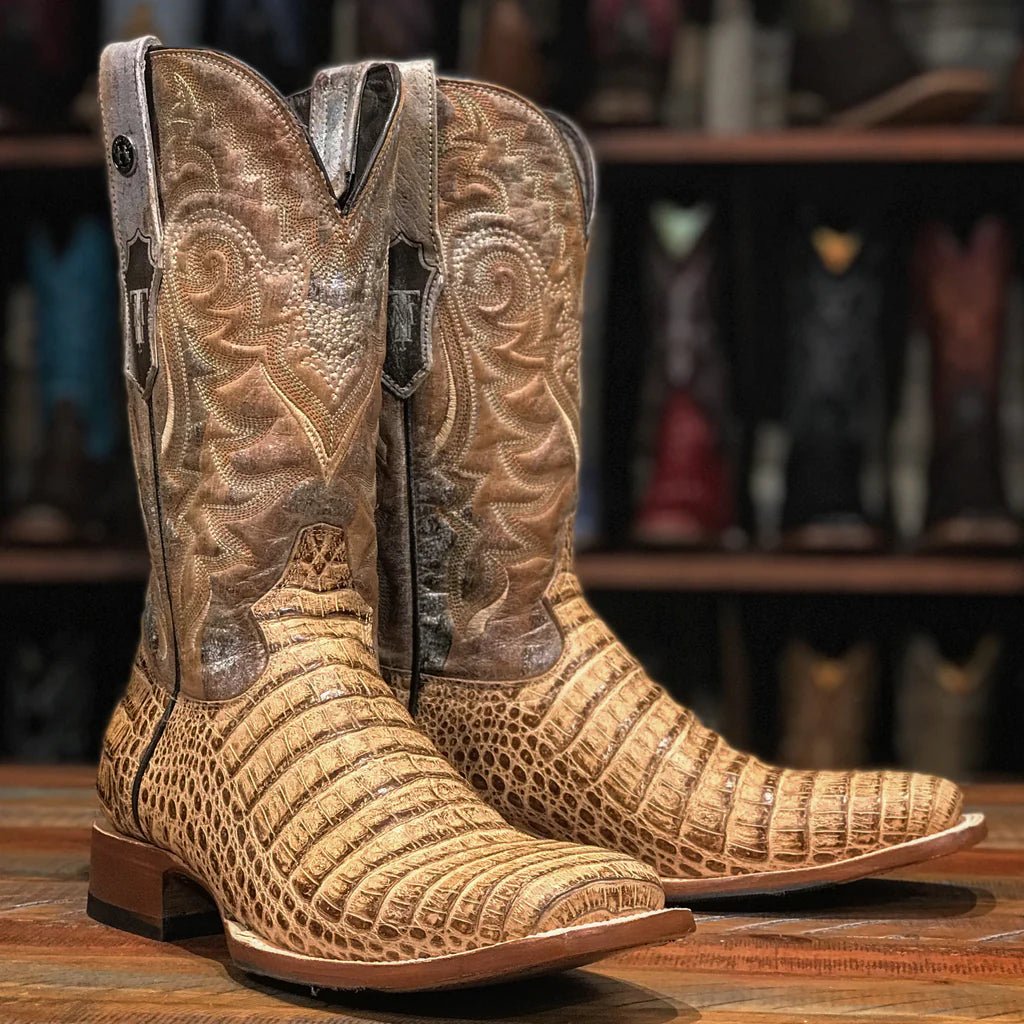 Mens caiman western boots hotsell