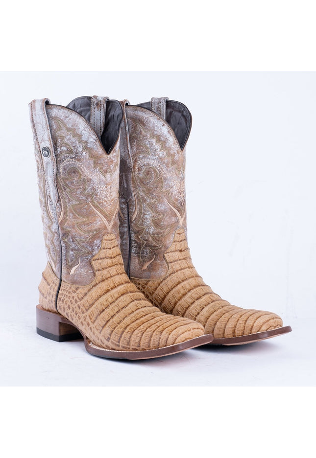 TANNER MARK MEN'S Caiman Belly Orix Western Boots Whit Hybrid Sole - Rancho Sementalvariable