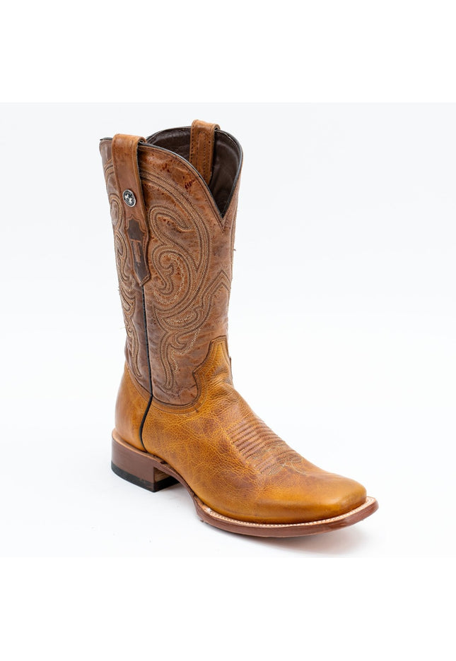 TANNER MARK MEN'S Damiana Orange Cowboy Boots - Rancho Sementalvariable