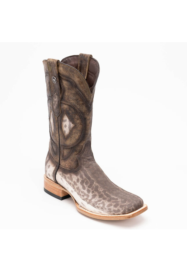 TANNER MARK MEN'S EXOTIC LEATHER Carunga Natural Cowboy Boots - Rancho Sementalvariable