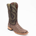 TANNER MARK MEN'S EXOTIC LEATHER Croc Belly Matte Oak Cowboy Boots - Rancho Sementalvariable