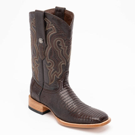 TANNER MARK MEN'S EXOTIC LEATHER Lizard Brown Cowboy Boots - Rancho Sementalvariable