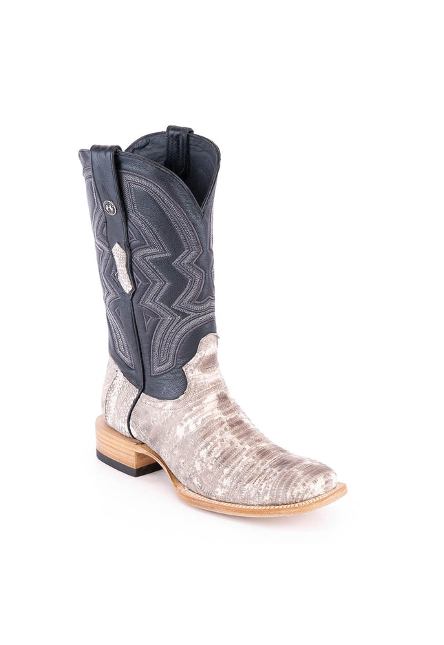 TANNER MARK MEN'S EXOTIC LEATHER Lizard Natural Cowboy Boots - Rancho Sementalvariable