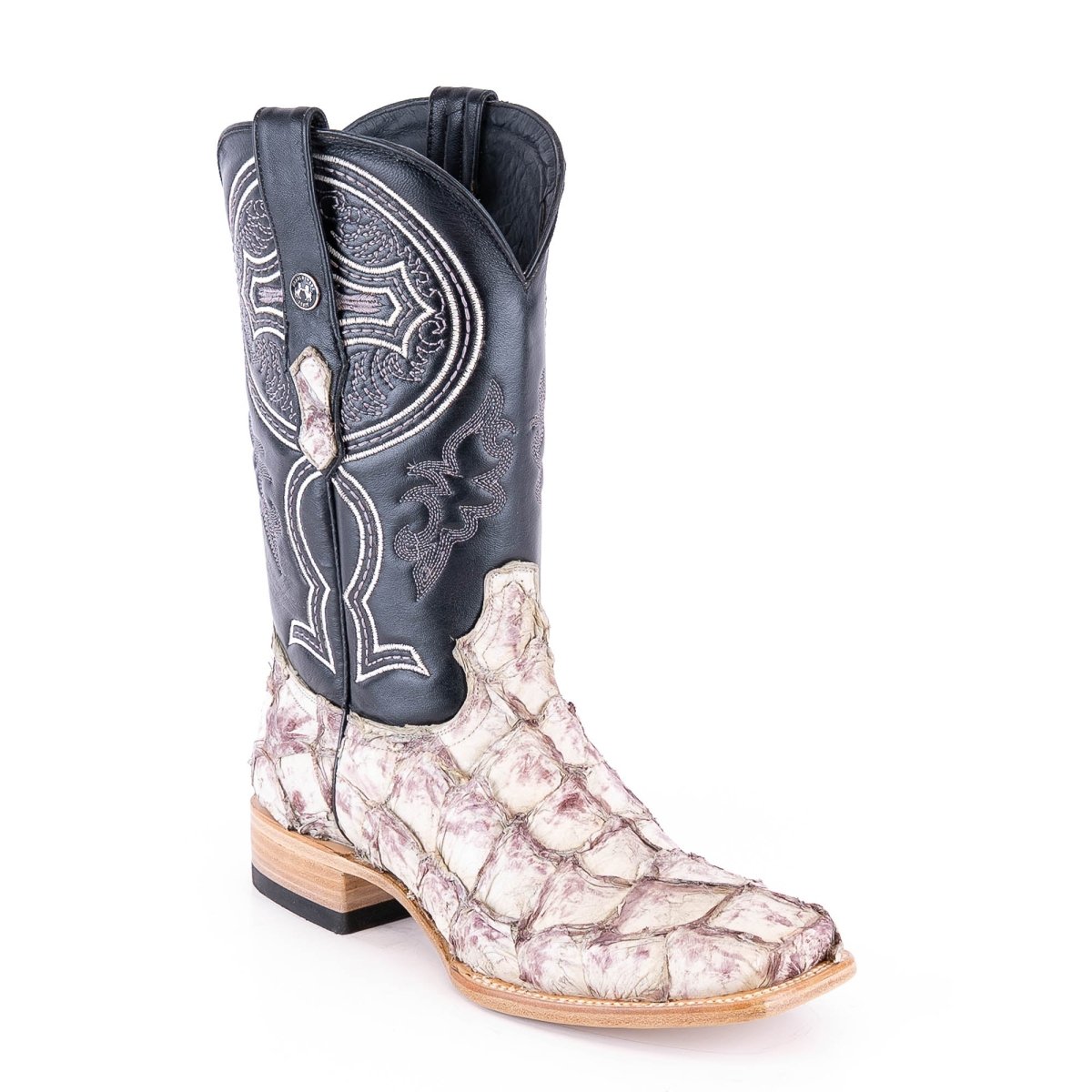 TANNER MARK MEN'S EXOTIC LEATHER Monster Fish Bone Cowboy Boots - Rancho Sementalvariable