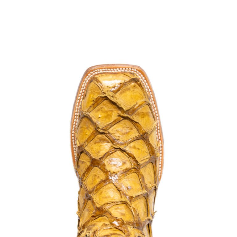 TANNER MARK MEN'S EXOTIC LEATHER Monster Fish Orix Cowboy Boots - Rancho Sementalvariable