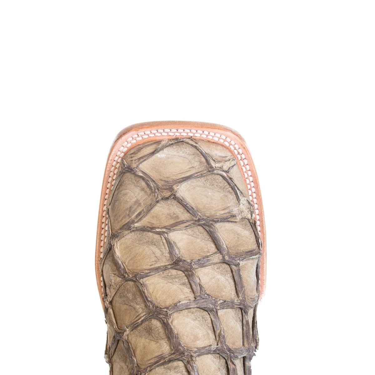 TANNER MARK MEN'S EXOTIC LEATHER Monster Fish Sand Dune Cowboy Boots EE - WIDE - Rancho Sementalvariable