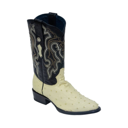 TANNER MARK MEN'S EXOTIC LEATHER Ostrich Bone Cowboy Boots - Rancho Sementalvariable
