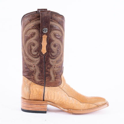 TANNER MARK MEN'S EXOTIC LEATHER Ostrich Leg MD Antique Cowboy Boots - Rancho Sementalvariable