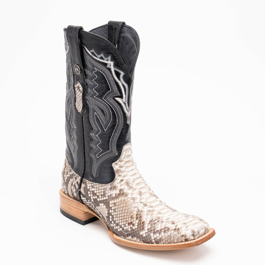 TANNER MARK MEN'S EXOTIC LEATHER Python Natural Cowboy Boots - Rancho Sementalvariable