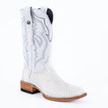 TANNER MARK MEN'S EXOTIC LEATHER Python White Cowboy Boots - Rancho Sementalvariable