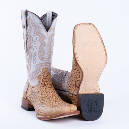 TANNER MARK MEN’S HandTooled Orix Print Western Boots - Rancho Sementalvariable