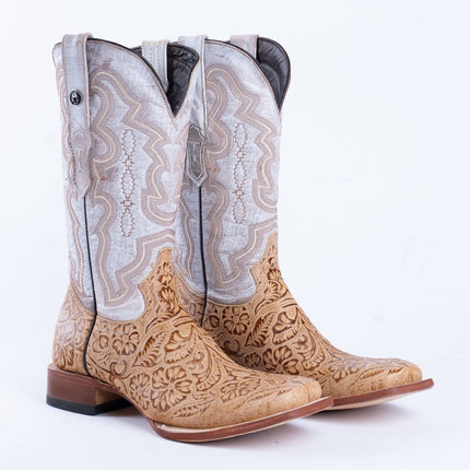 TANNER MARK MEN’S HandTooled Orix Print Western Boots - Rancho Sementalvariable