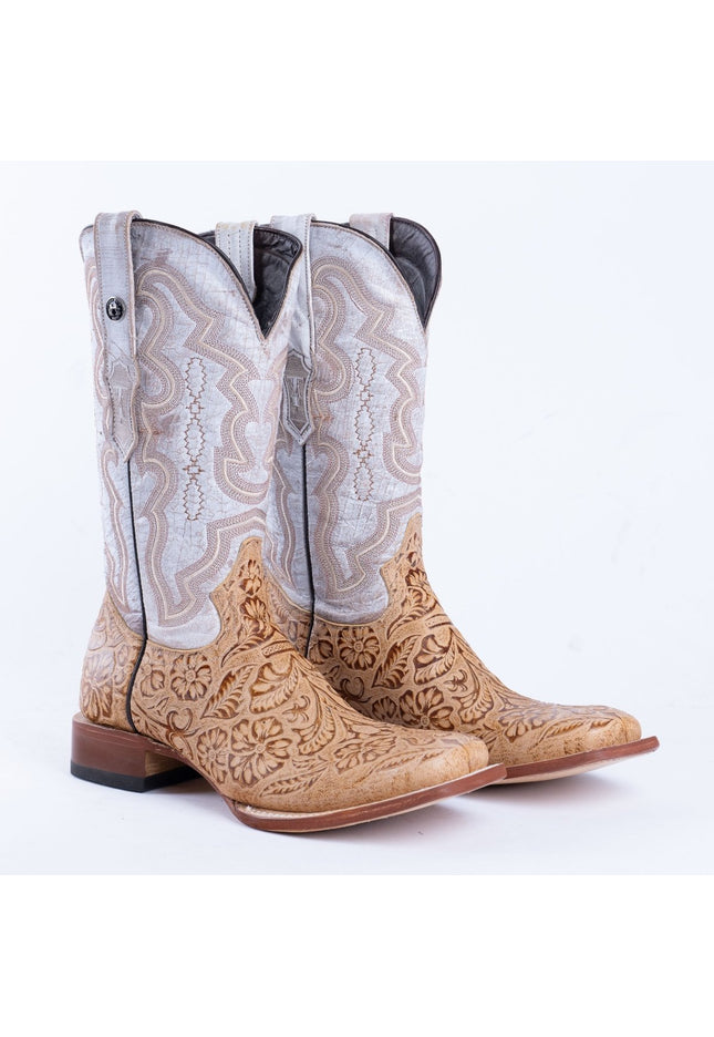 TANNER MARK MEN’S HandTooled Orix Print Western Boots - Rancho Sementalvariable