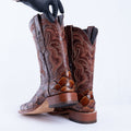 TANNER MARK MEN’S Monster Fish Cognac Print Western Boots - Rancho Sementalvariable