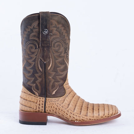 TANNER MARK MEN'S Print Croc Belly MD Antique Cowboy Boots - Rancho Sementalvariable