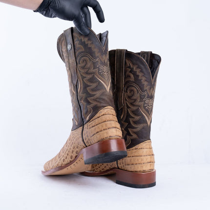 TANNER MARK MEN'S Print Croc Belly MD Antique Cowboy Boots - Rancho Sementalvariable