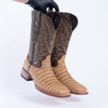 TANNER MARK MEN'S Print Croc Belly MD Antique Cowboy Boots - Rancho Sementalvariable