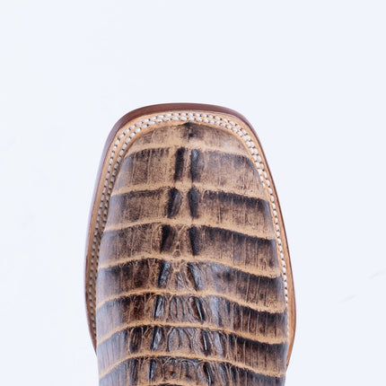 TANNER MARK MEN'S Print Croc Tail Orix & Black Cowboy Boots - Rancho Sementalvariable