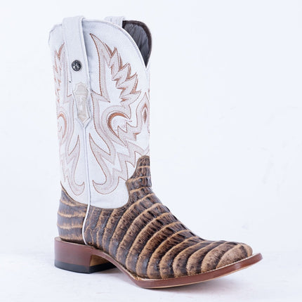 TANNER MARK MEN'S Print Croc Tail Orix & Black Cowboy Boots - Rancho Sementalvariable