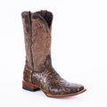 TANNER MARK MEN'S Print Hand Tooled Jungle Brown Cowboy Boots - Rancho Sementalvariable