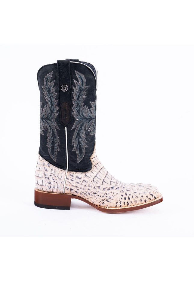 TANNER MARK MEN'S Print Hornback Natural Western Cowboy Boots - Rancho Sementalvariable