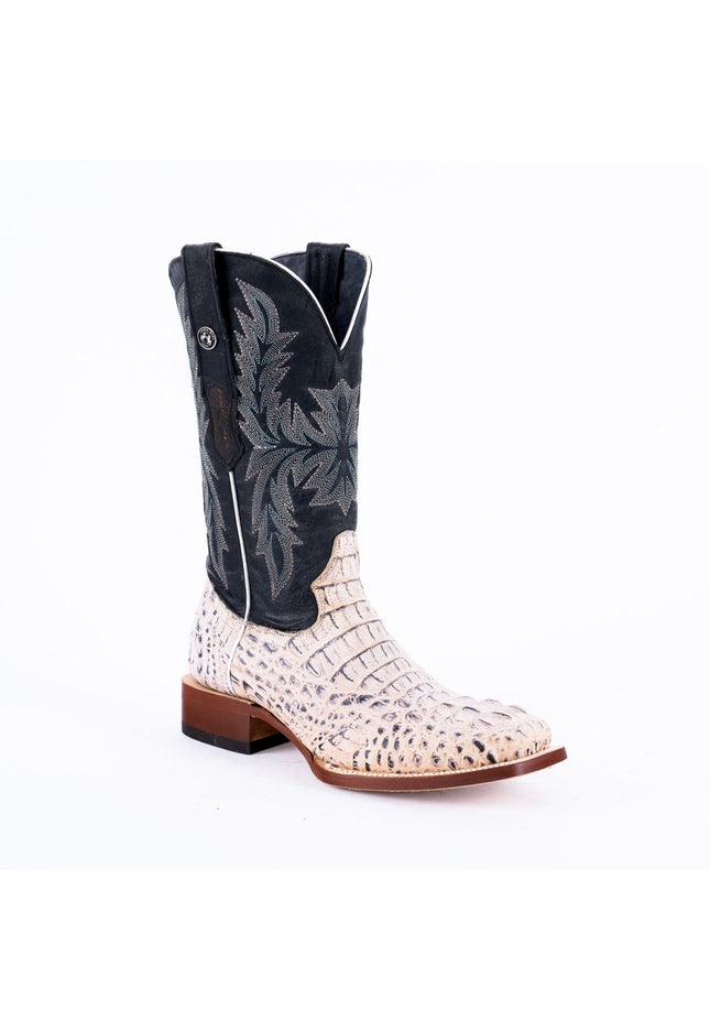 TANNER MARK MEN'S Print Hornback Natural Western Cowboy Boots - Rancho Sementalvariable