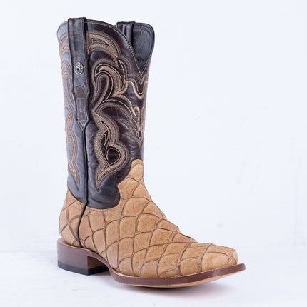 TANNER MARK MEN'S Print Monster Fish Orix Cowboy Boots - Rancho Sementalvariable
