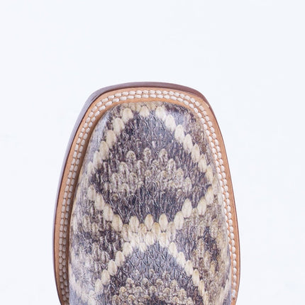 TANNER MARK MEN'S Rattle Snake Natural Print Western Boots - Rancho Sementalvariable