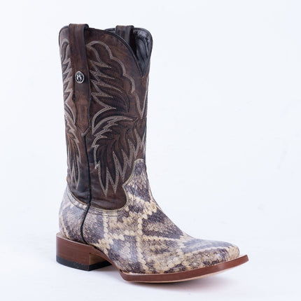 TANNER MARK MEN'S Rattle Snake Natural Print Western Boots - Rancho Sementalvariable