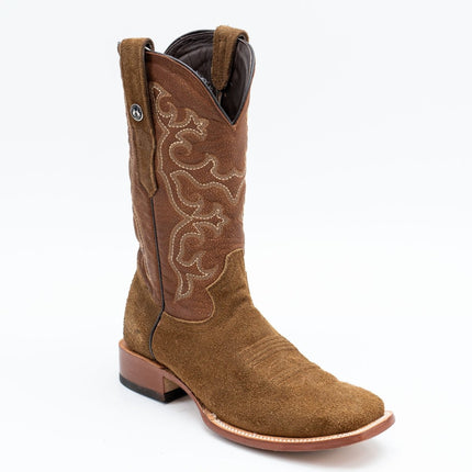 TANNER MARK MEN'S Ruff Out Brown Cowboy Boots - Rancho Sementalvariable