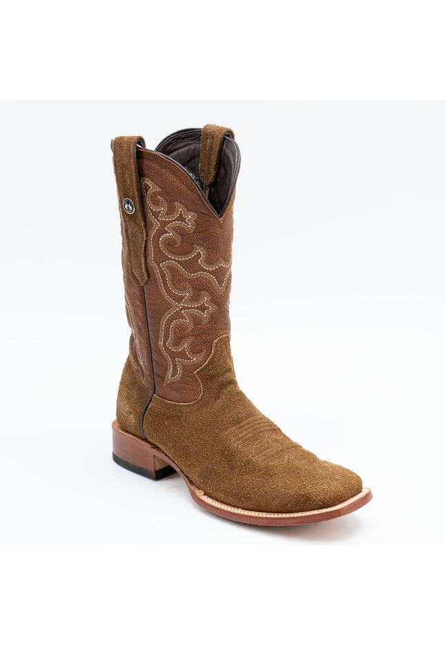 TANNER MARK MEN'S Ruff Out Brown Cowboy Boots - Rancho Sementalvariable