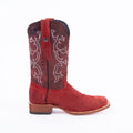 TANNER MARK MEN'S Ruff Out Red Western Cowboy Boots - Rancho Sementalvariable